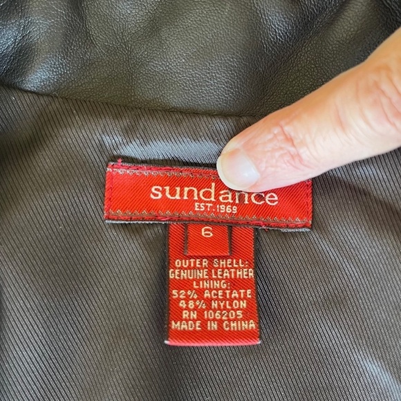 Sundance Leather Motorcycle Jacket | Size 6 - Picture 7 of 8